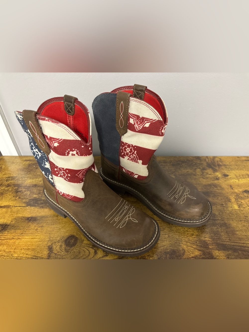 Fatbaby Heritage Western Patriotic Boot size 8B - Picture 5 of 12